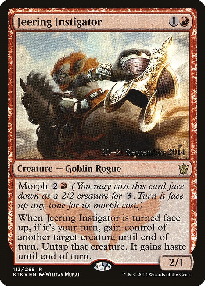 Image for Jeering Instigator (113) [Prerelease Cards] - Magic: The Gathering