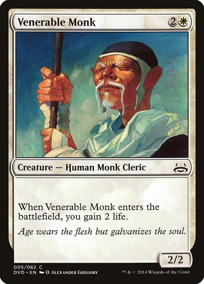 Image for Venerable Monk (5) [Anthology] - Magic: The Gathering