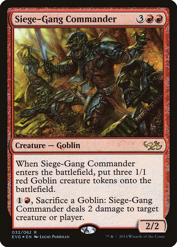 Image for Siege-Gang Commander (32) [Anthology] - Magic: The Gathering