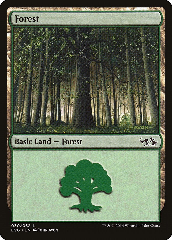 Image for Forest (030) (EVG) (30) [Anthology] - Magic: The Gathering