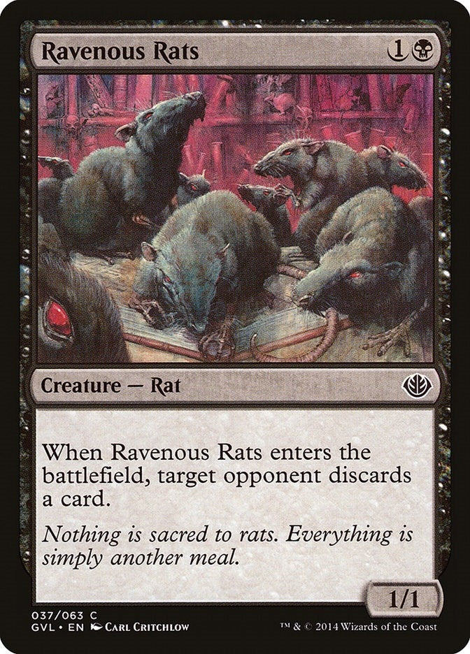 Image for Ravenous Rats (37) [Anthology] - Magic: The Gathering