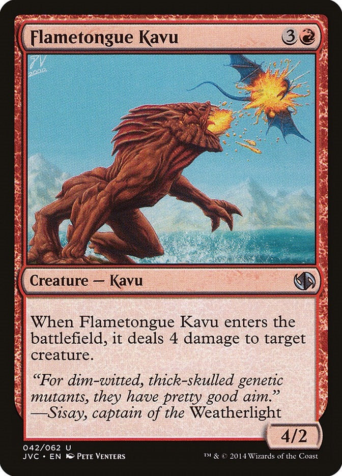 Image for Flametongue Kavu (42) [Anthology] - Magic: The Gathering