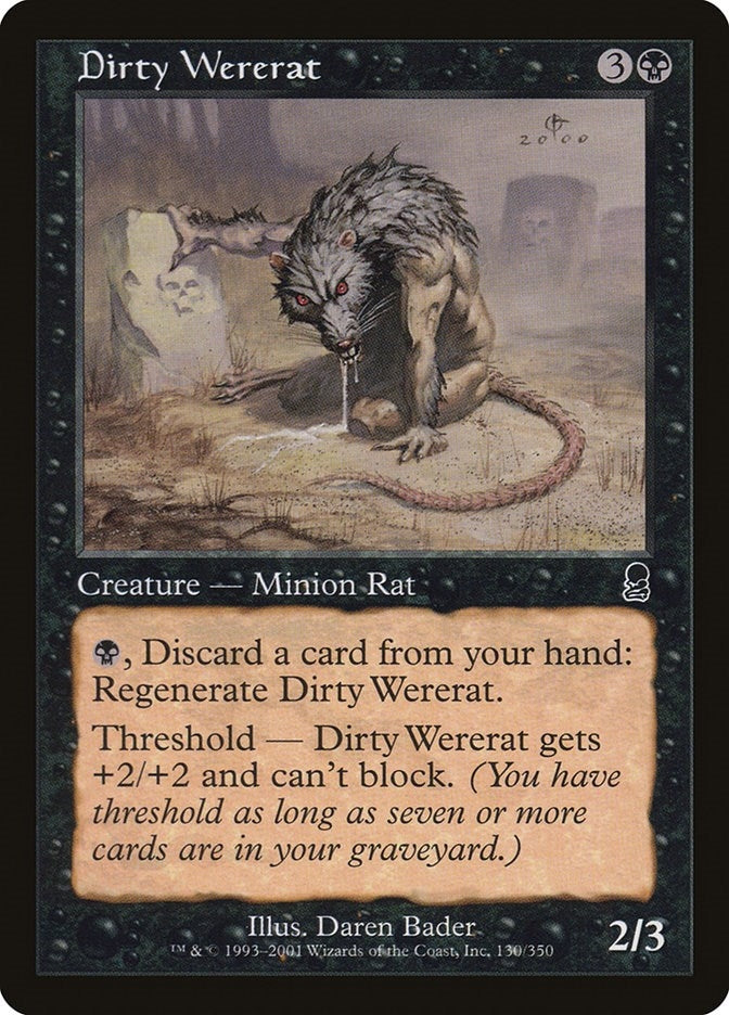 Image for Dirty Wererat (130) [Odyssey] - Magic: The Gathering