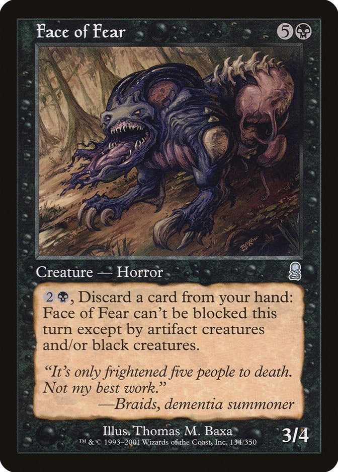 Image for Face of Fear (134) [Odyssey] - Magic: The Gathering