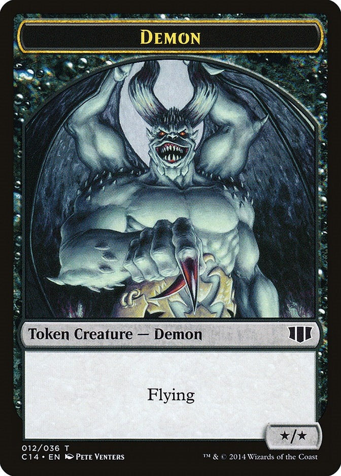 Image for Demon (012) // Zombie (016) Double-Sided Token (12 // 16) [Commander 2014] - Magic: The Gathering