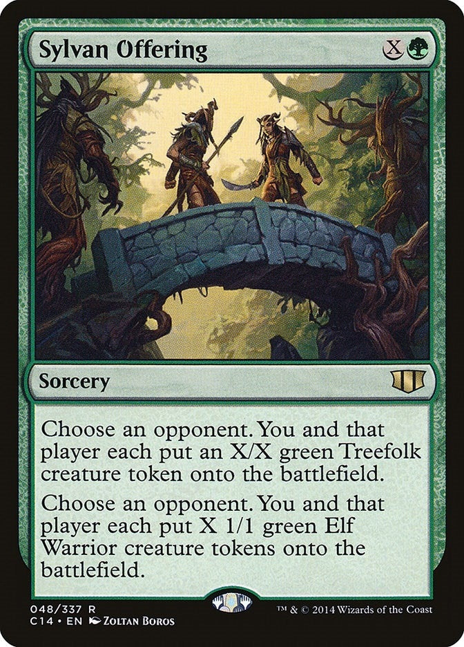 Image for Sylvan Offering (48) [Commander 2014] - Magic: The Gathering