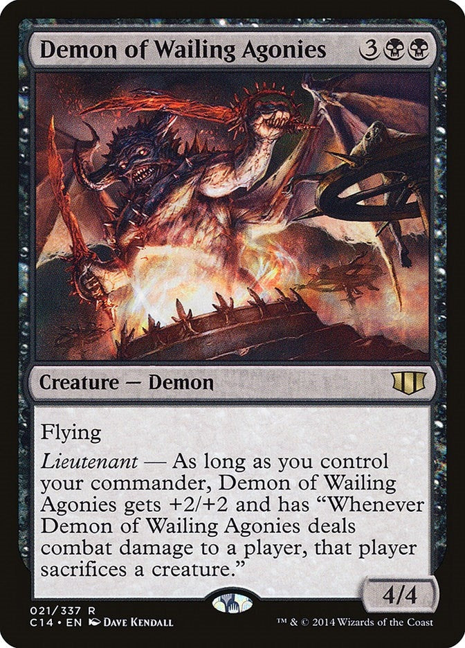Image for Demon of Wailing Agonies (21) [Commander 2014] - Magic: The Gathering