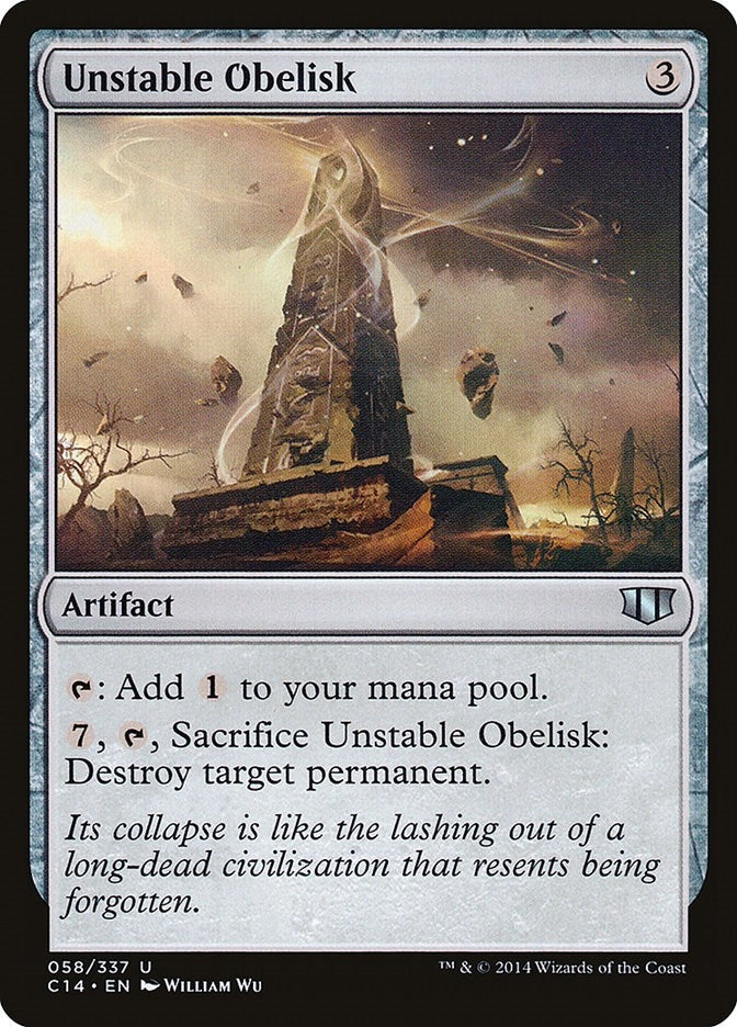 Image for Unstable Obelisk (58) [Commander 2014] - Magic: The Gathering