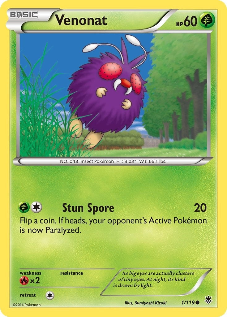 Image for Venonat (1/119) [XY - Phantom Forces] - Pokemon