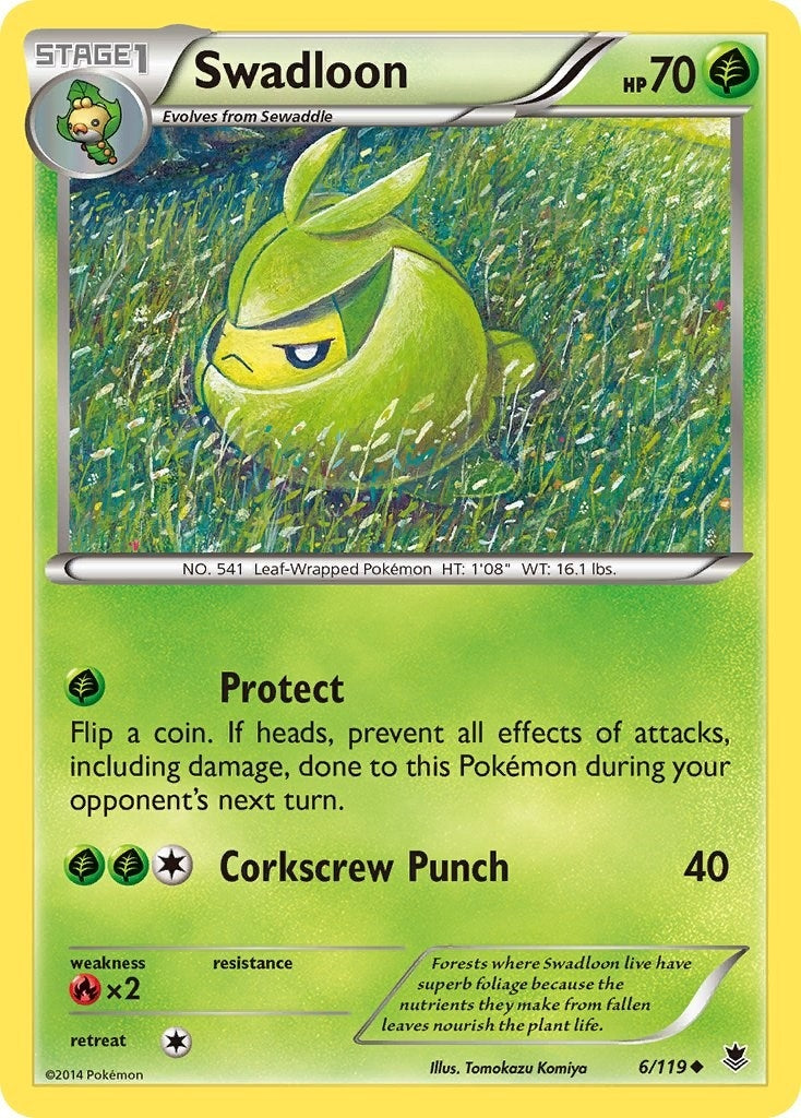 Image for Swadloon (6/119) [XY - Phantom Forces] - Pokemon