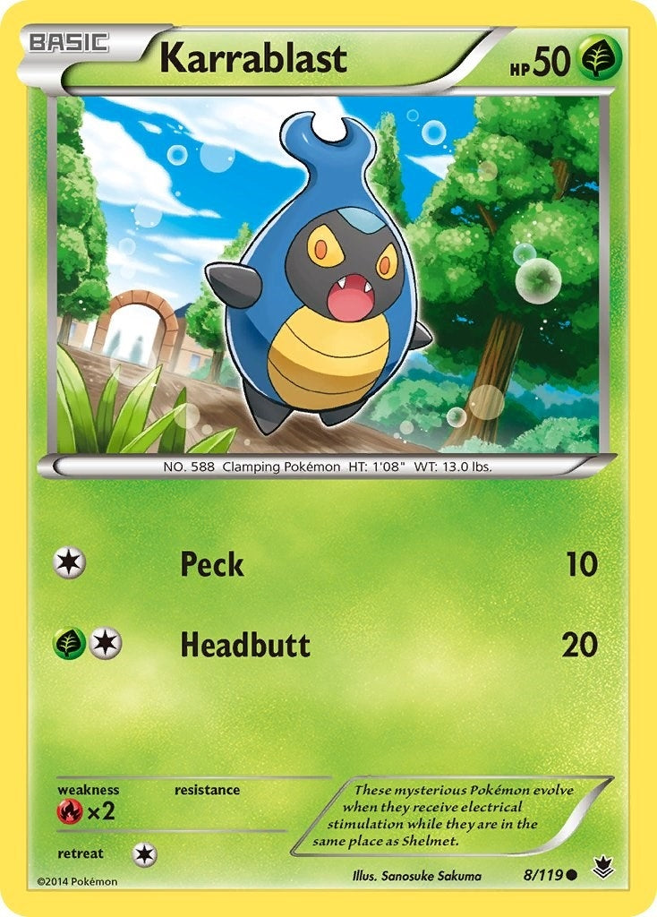 Image for Karrablast (8/119) [XY - Phantom Forces] - Pokemon