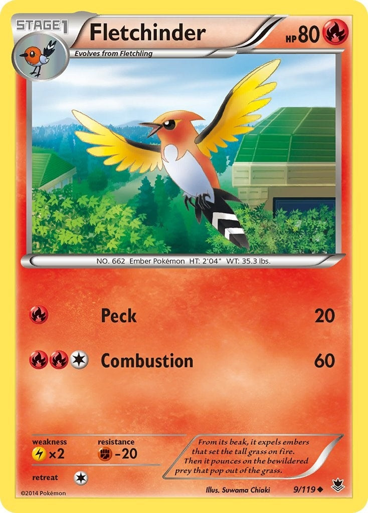 Image for Fletchinder (9/119) [XY - Phantom Forces] - Pokemon