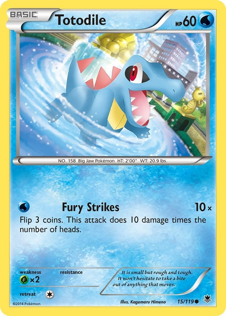 Image for Totodile (15/119) [XY - Phantom Forces] - Pokemon