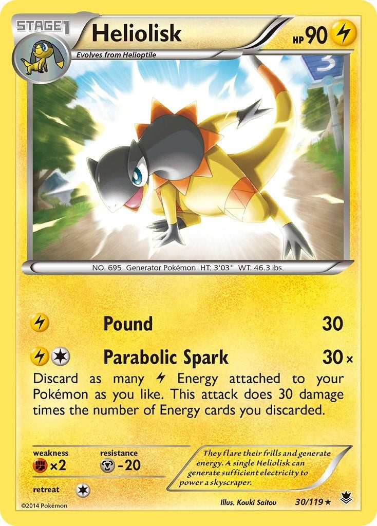 Image for Heliolisk (30/119) [XY - Phantom Forces] - Pokemon