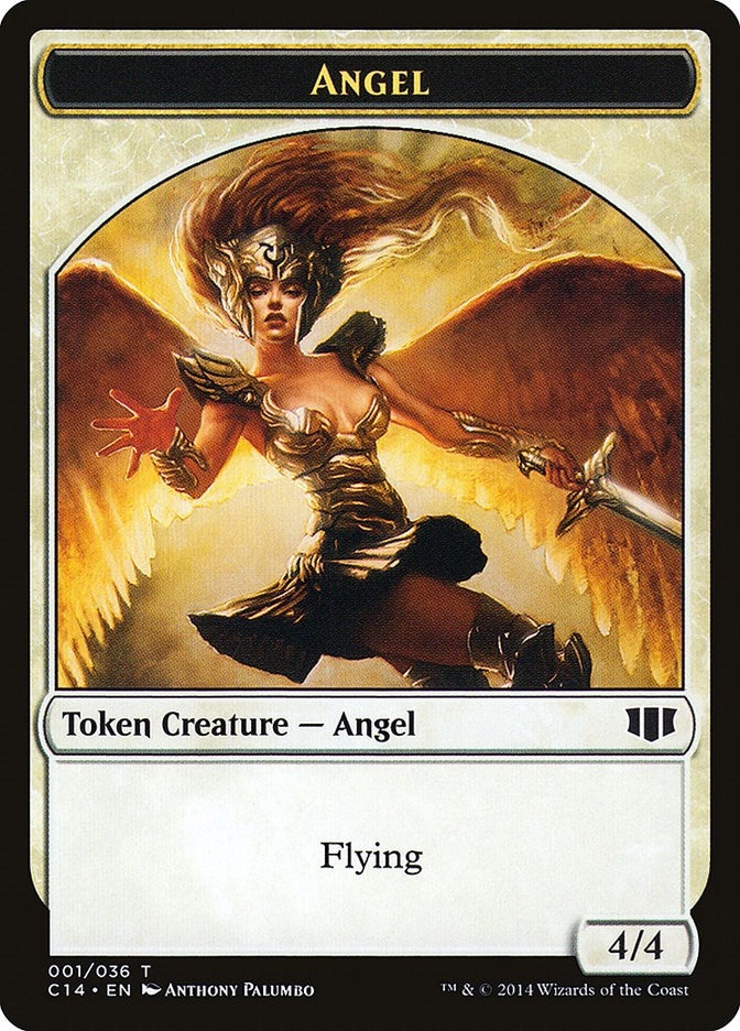 Image for Angel // Cat Double-Sided Token (1 // 2) [Commander 2014] - Magic: The Gathering