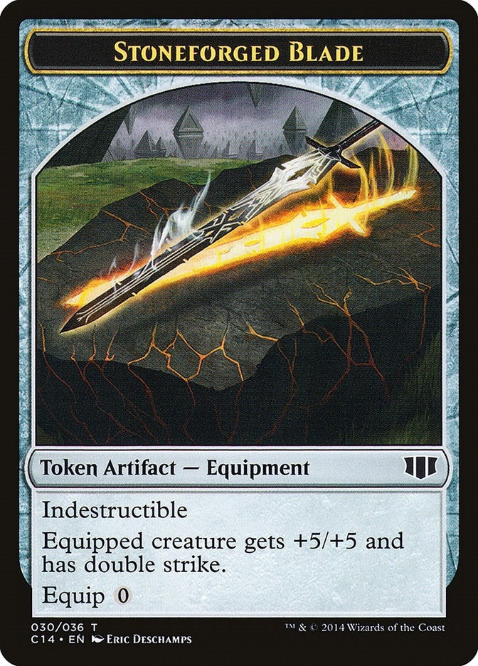 Image for Stoneforged Blade // Germ Double-Sided Token (30 // 14) [Commander 2014] - Magic: The Gathering