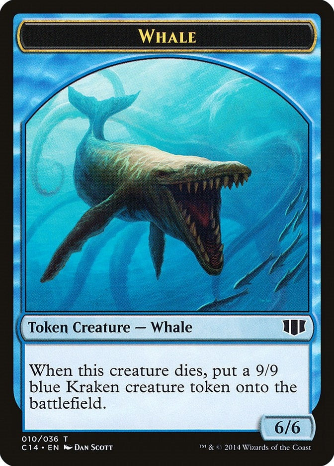 Image for Whale // Zombie (011) Double-Sided Token (10 // 11) [Commander 2014] - Magic: The Gathering
