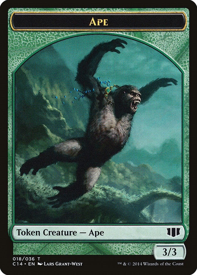Image for Ape // Zombie (011) Double-Sided Token (18 // 11) [Commander 2014] - Magic: The Gathering