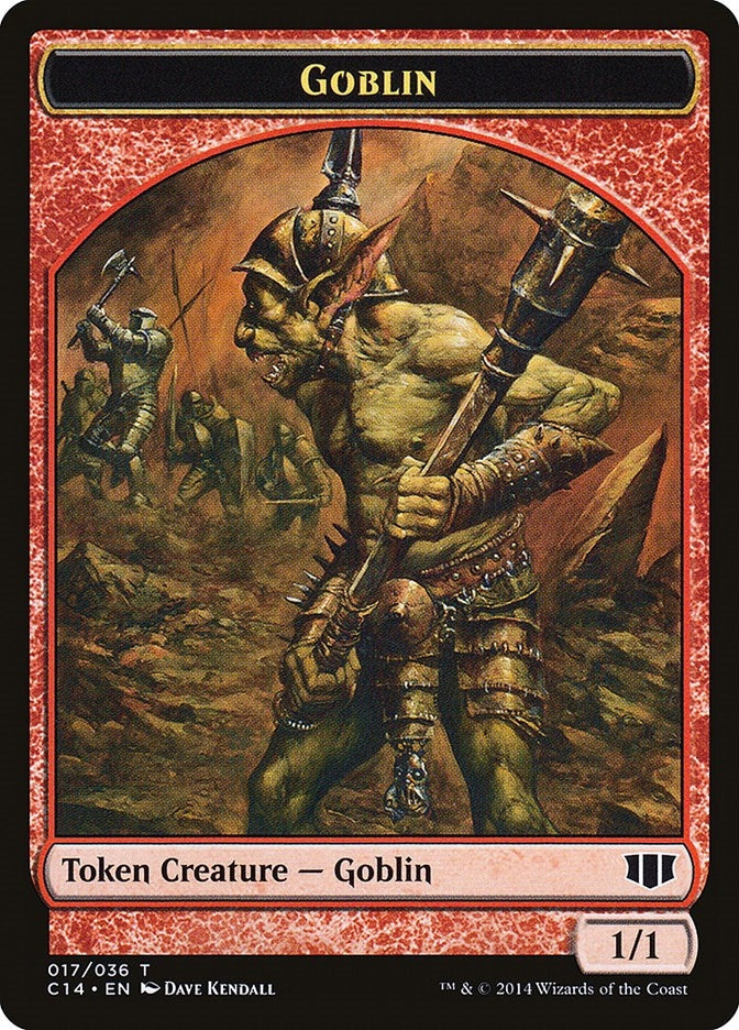 Goblin // Goat Double-Sided Token (17 // 3) [Commander 2014 Tokens]
