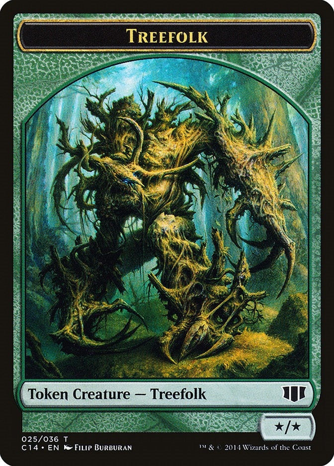 Image for Treefolk // Wolf Double-Sided Token (25 // 26) [Commander 2014] - Magic: The Gathering