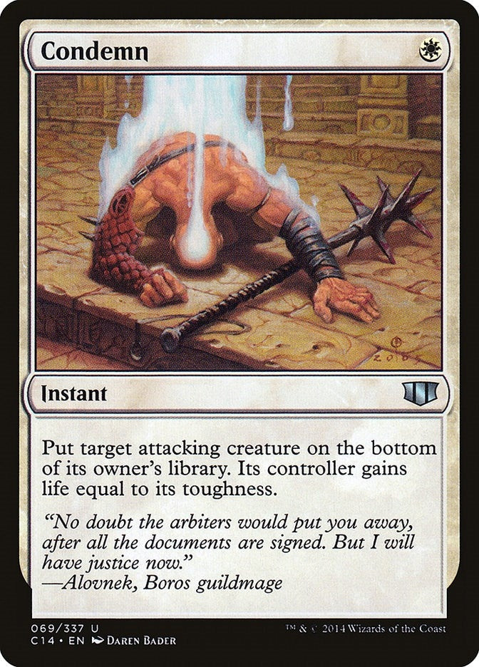 Image for Condemn (69) [Commander 2014] - Magic: The Gathering