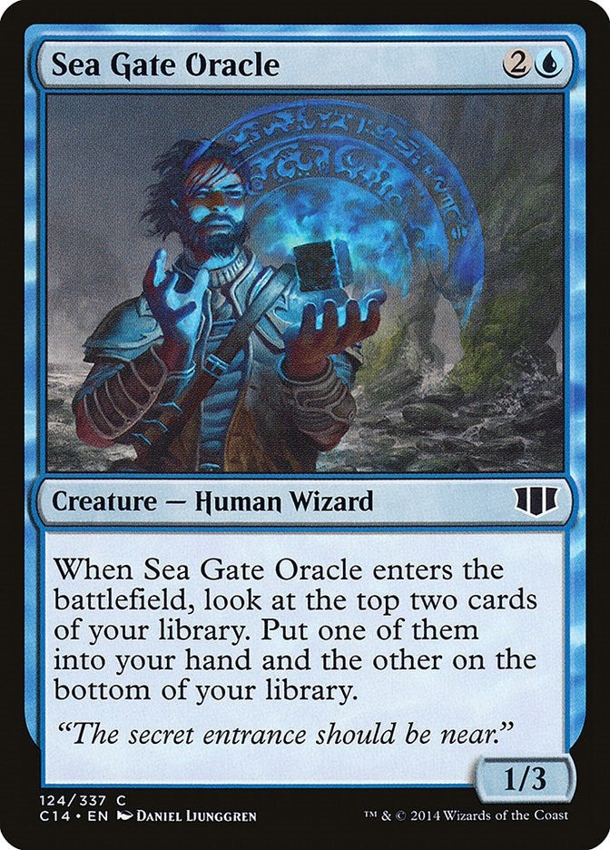 Image for Sea Gate Oracle (124) [Commander 2014] - Magic: The Gathering