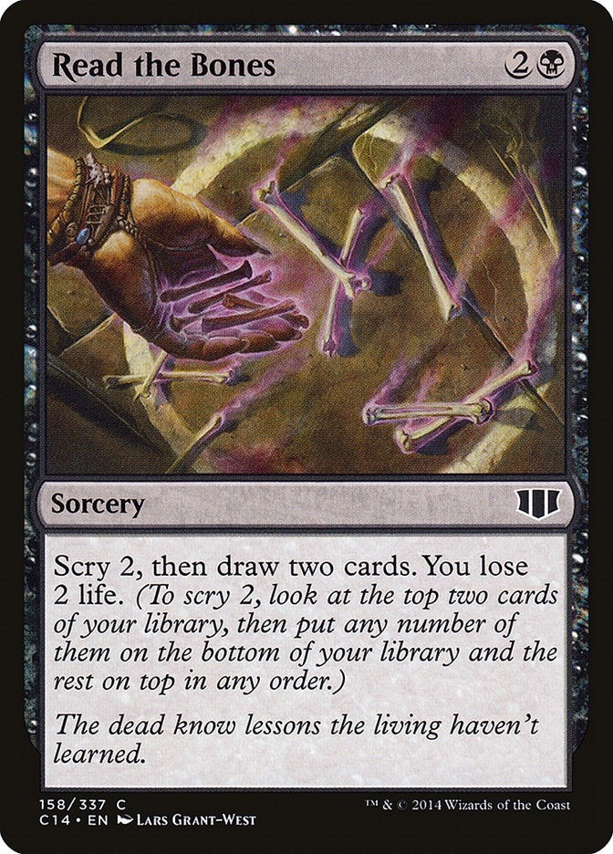 Image for Read the Bones (158) [Commander 2014] - Magic: The Gathering