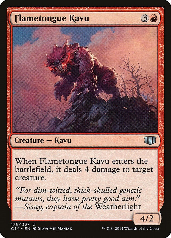 Image for Flametongue Kavu (176) [Commander 2014] - Magic: The Gathering