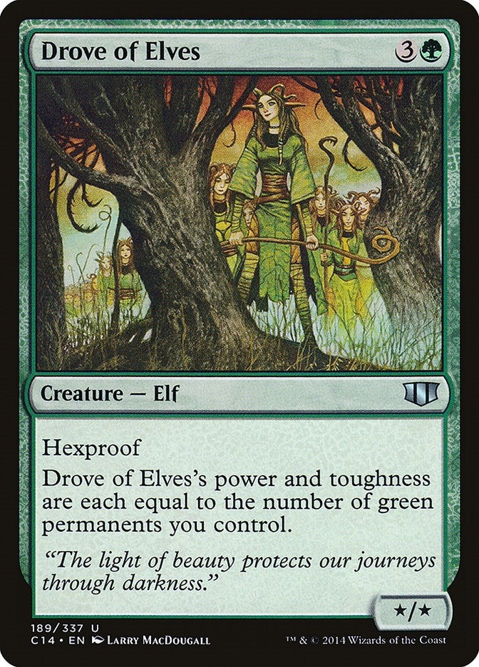 Image for Drove of Elves (189) [Commander 2014] - Magic: The Gathering