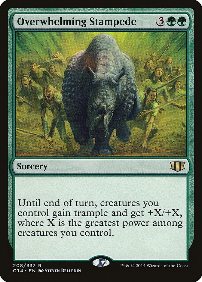 Image for Overwhelming Stampede (208) [Commander 2014] - Magic: The Gathering