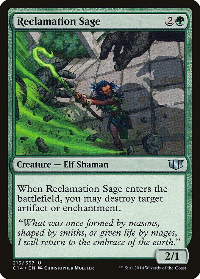 Image for Reclamation Sage (213) [Commander 2014] - Magic: The Gathering