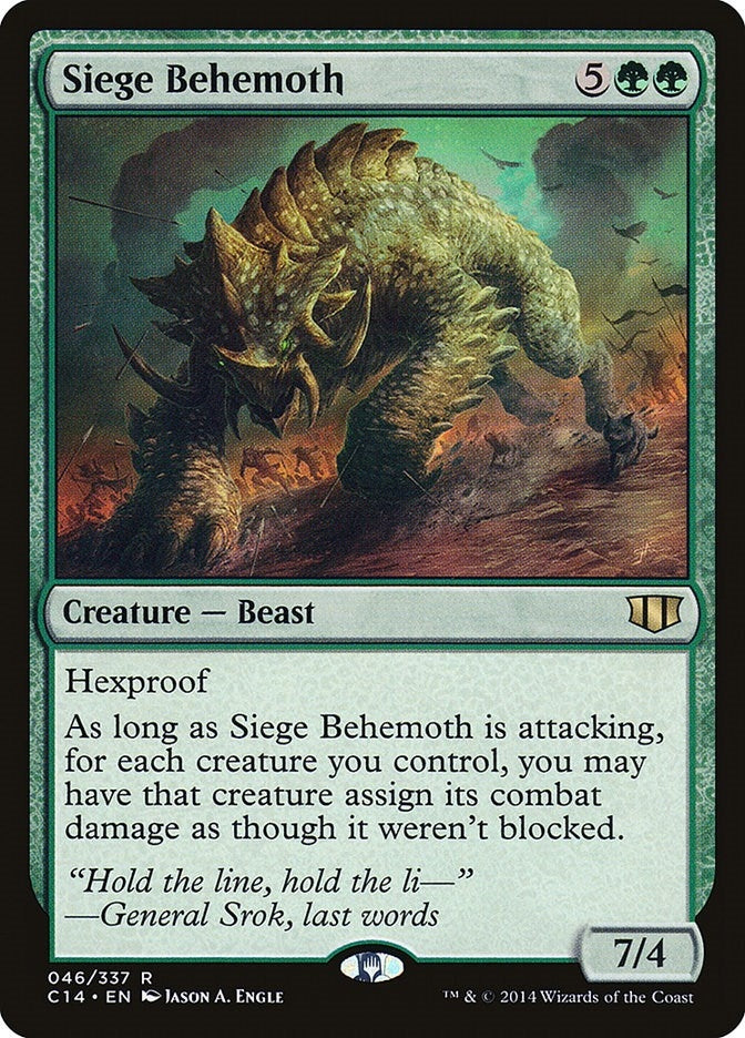 Image for Siege Behemoth (46) [Commander 2014] - Magic: The Gathering
