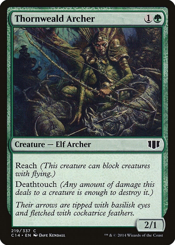 Image for Thornweald Archer (219) [Commander 2014] - Magic: The Gathering