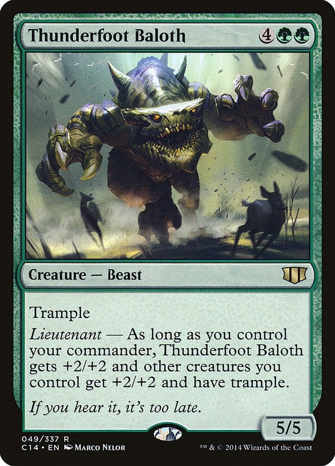 Image for Thunderfoot Baloth (49) [Commander 2014] - Magic: The Gathering
