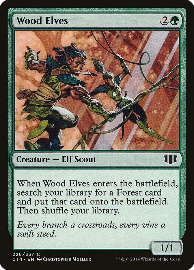 Image for Wood Elves (226) [Commander 2014] - Magic: The Gathering