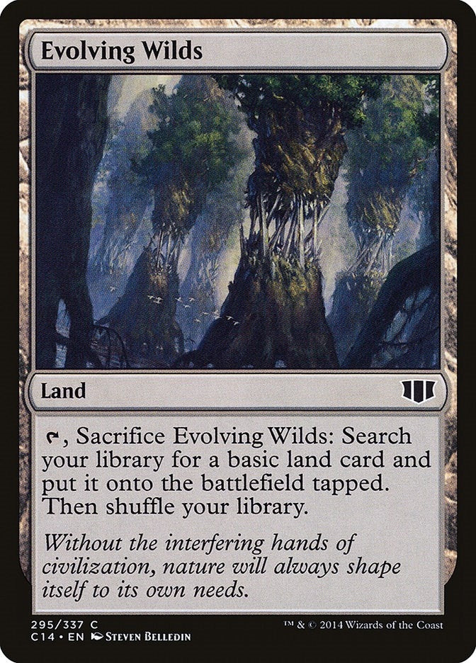 Image for Evolving Wilds (295) [Commander 2014] - Magic: The Gathering