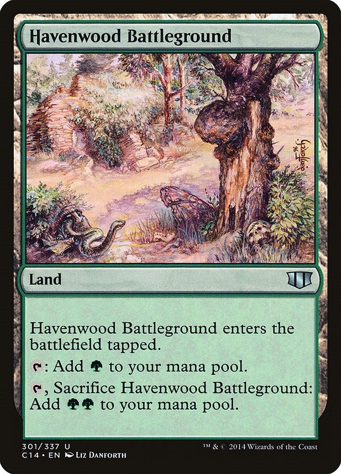 Image for Havenwood Battleground (301) [Commander 2014] - Magic: The Gathering