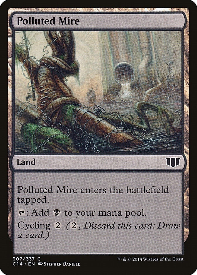 Image for Polluted Mire (307) [Commander 2014] - Magic: The Gathering