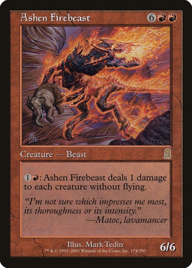 Image for Ashen Firebeast (174) [Odyssey] - Magic: The Gathering