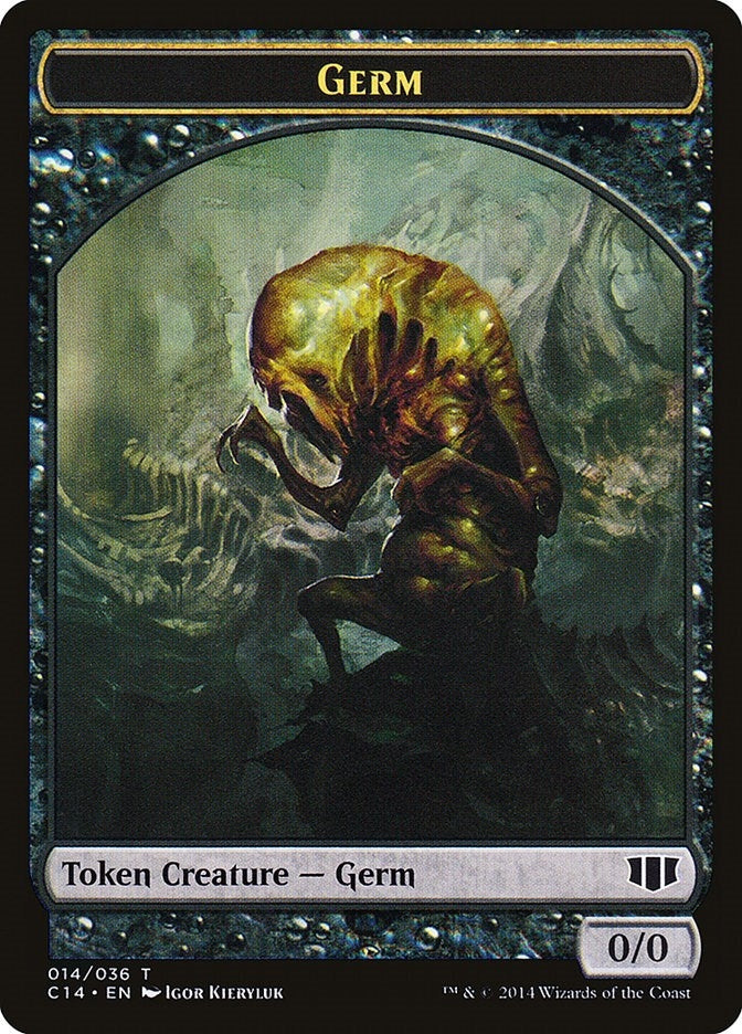 Image for Germ // Zombie (016) Double-Sided Token (14 // 16) [Commander 2014] - Magic: The Gathering