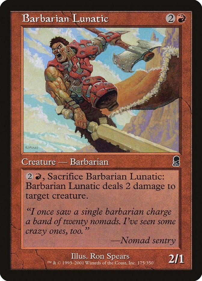 Image for Barbarian Lunatic (175) [Odyssey] - Magic: The Gathering