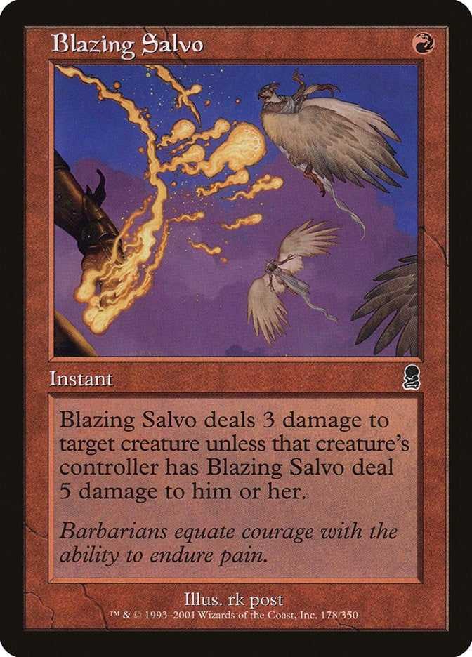 Image for Blazing Salvo (178) [Odyssey] - Magic: The Gathering