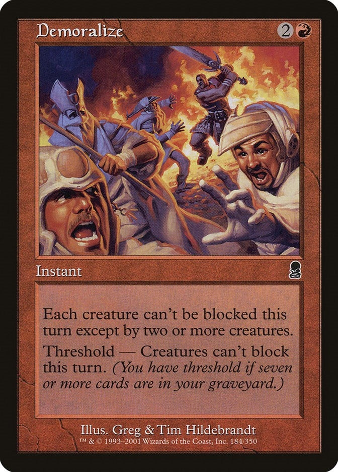 Image for Demoralize (184) [Odyssey] - Magic: The Gathering