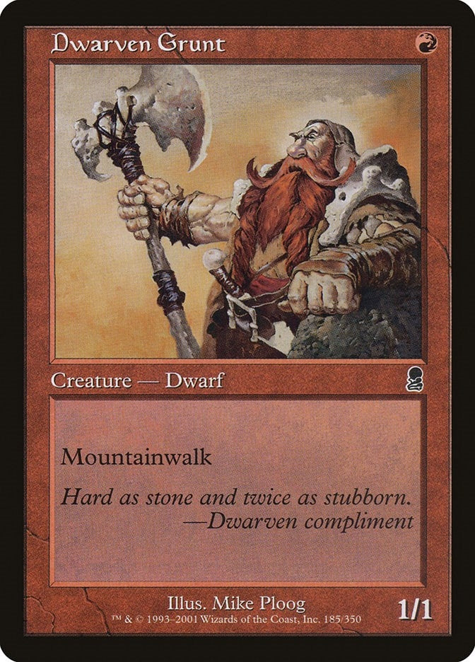 Image for Dwarven Grunt (185) [Odyssey] - Magic: The Gathering