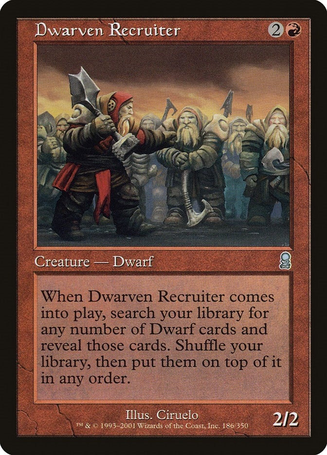 Image for Dwarven Recruiter (186) [Odyssey] - Magic: The Gathering