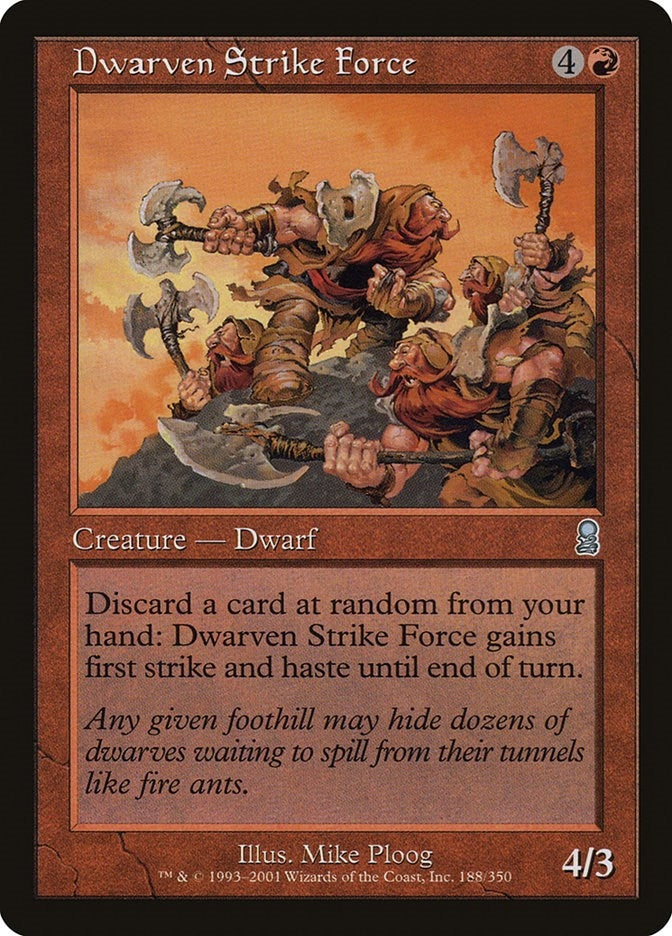 Image for Dwarven Strike Force (188) [Odyssey] - Magic: The Gathering