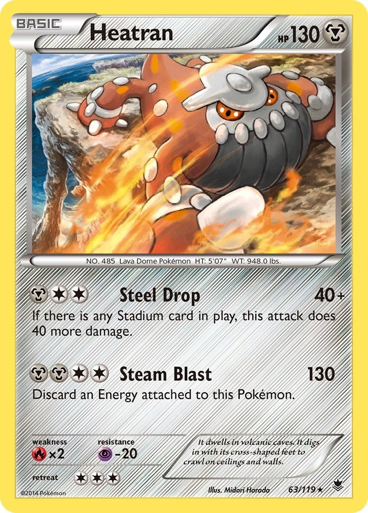 Image for Heatran (63/119) [XY - Phantom Forces] - Pokemon