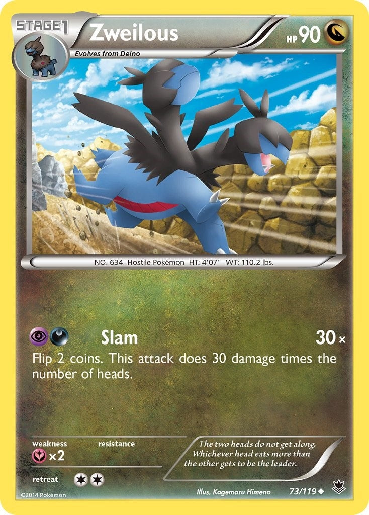 Image for Zweilous (73/119) [XY - Phantom Forces] - Pokemon