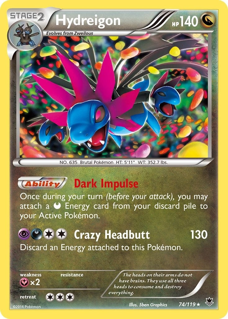 Image for Hydreigon (74/119) [XY - Phantom Forces] - Pokemon