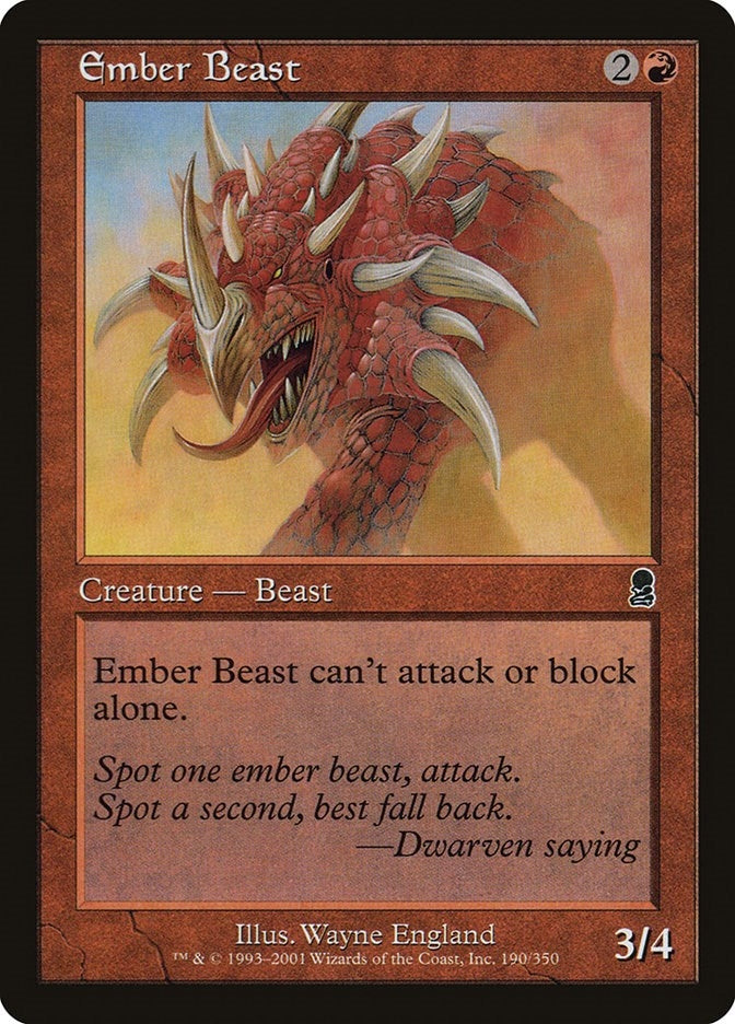 Image for Ember Beast (190) [Odyssey] - Magic: The Gathering